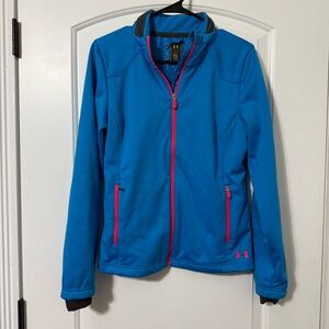Under Armour Storm Jacket Kids Size Youth XL Blue and Pink Full Zip